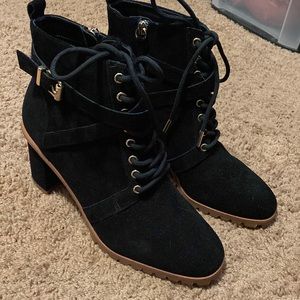 WHBM suede booties NWT 8.5